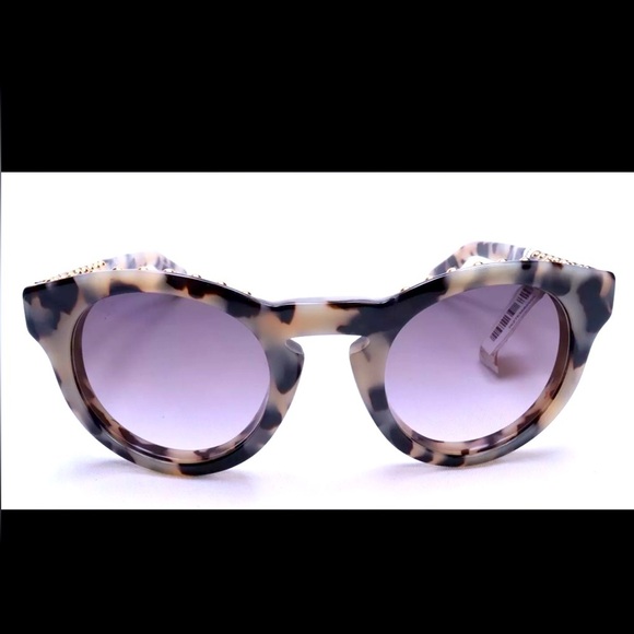 Givenchy Accessories - Givenchy Sunglasses NWT Gold Studded Grey 48 25 145